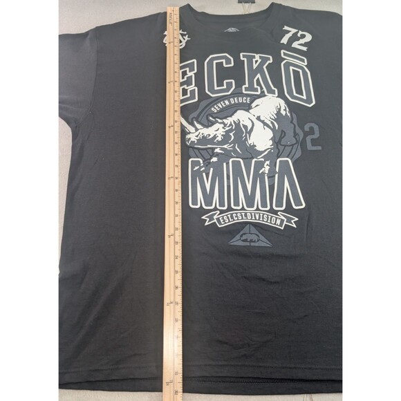 Echo Unltd MMA by Ecko Unlimited Short Sleeve Graphic Tee Black Mens XL (32x26) - Picture 7 of 11